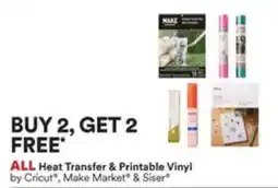Michaels All heat transfer & printable vinyl offer