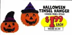Ollie's Halloween Tinsel Hanger offer