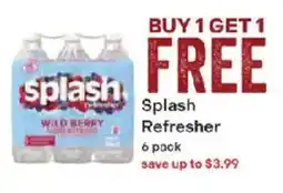 Coborn's Splash Refresher offer