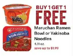 Coborn's Maruchan Ramen Bowl or Yakisoba Noodles offer
