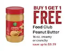 Coborn's Food Club Peanut Butter offer