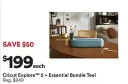 Michaels Cricut Explore 5 + Essential Bundle Teal offer