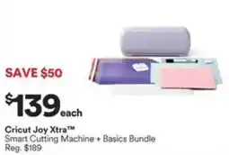 Michaels Cricut Joy Xtra Smart Cutting Machine + Basics Bundle offer