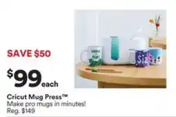 Michaels Cricut Mug Press offer