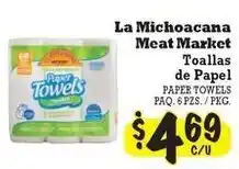 La Michoacana La Michoacana Meat Market Paper Towels offer