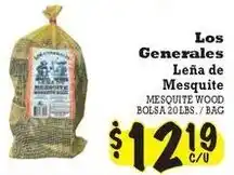 La Michoacana Los Generales Mesquite Wood offer
