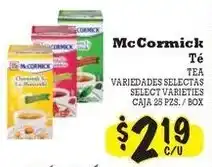 La Michoacana McCormick Tea offer