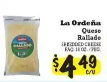 La Michoacana La Ordeña Queso Rallado offer