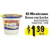 La Michoacana El Mexicano Arroz con Leche offer
