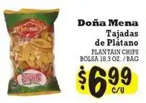 La Michoacana Doña mena plantain chips offer