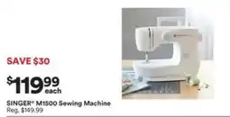 Michaels Singer M1500 Sewing Machine offer