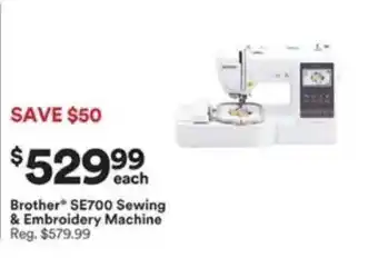 Michaels Brother SE700 Sewing & Embroidery Machine offer