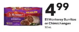 Coborn's El Monterey Burritos or Chimichangas offer