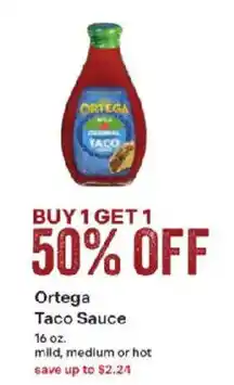 Coborn's Ortega Taco Sauce offer