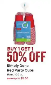 Coborn's Simply Done Red Party Cups offer