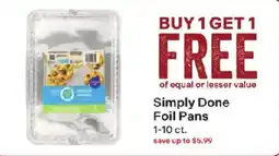 Coborn's Simply Done Foil Pans offer