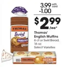 Metro Market Thomas' English Muffins offer