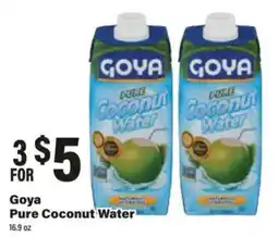 Big Y Goya pure coconut water offer