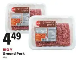 Big Y Big Y Ground Pork offer