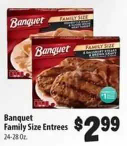 Food Giant Banquet Family Size Entrees offer