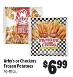 Food Giant Arby's or Checkers Frozen Potatoes offer