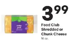 Coborn's Food Club Shredded or Chunk Cheese offer