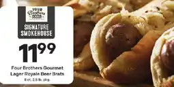 Coborn's Four Brothers Gourmet Lager Royale Beer Brats offer