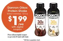 Metro Market Dannon Oikos Protein Shake offer