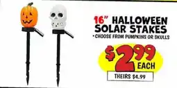 Ollie's 16" Halloween Solar Stakes offer