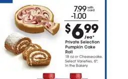 Metro Market Private Selection Pumpkin Cake Roll offer