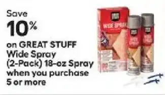Great stuff wide spray
