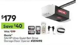 Lowe's Genie 3/4 HP Ultra Gullet Belt Drive Garage Door Opener offer