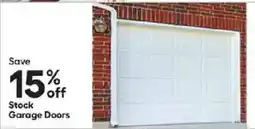 Lowe's Stock Garage Doors offer