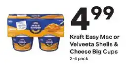 Coborn's Kraft Easy Mac or Velveeta Shells & Cheese Big Cups offer