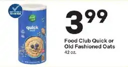 Coborn's Food Club Quick or Old Fashioned Oats offer