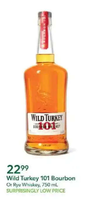 Wild Turkey 101 Bourbon Or Rye Whiskey