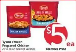 Vons Tyson Frozen Prepared Chicken offer