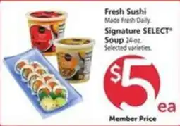 Vons Signature SELECT Soup offer