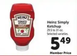 Vons Heinz Simply Ketchup offer