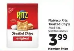 Vons Nabisco Ritz Toasted Chips offer