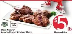Vons Open Nature Assorted Lamb Shoulder Chops offer