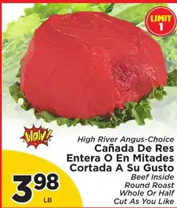 Presidente High River Angus-Choice Beef Inside Round Roast offer