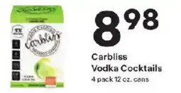 Coborn's Carbliss Vodka Cocktails offer
