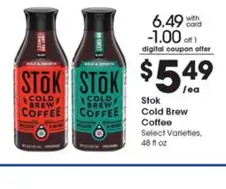 Metro Market Stok Cold Brew Coffee offer