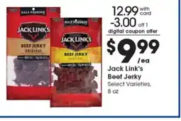 Metro Market Jack link's beef jerky offer