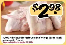 Fresco y Más 100% All Natural Fresh Chicken Wings Value Pack offer
