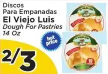 Presidente El Viejo Luis dough for pastries offer
