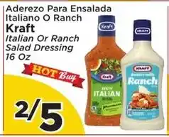 Presidente Kraft Italian Or Ranch Salad Dressing offer