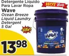 Presidente Wave ocean breeze liquid laundry detergent offer