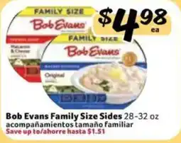 Fresco y Más Bob Evans Family Size Sides offer